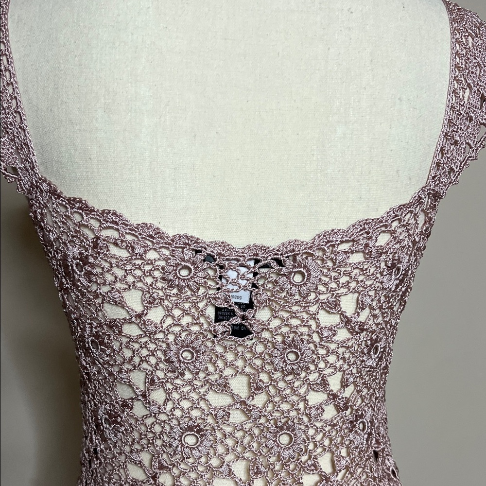 🌸🩷The Limited Crochet Lace Blouse in Light Purple - Picture 14 of 15